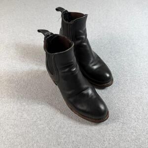Red Wing Chelsea Boots Womens Size 9.5 Black Leather Ankle Boho Booties Made USA
